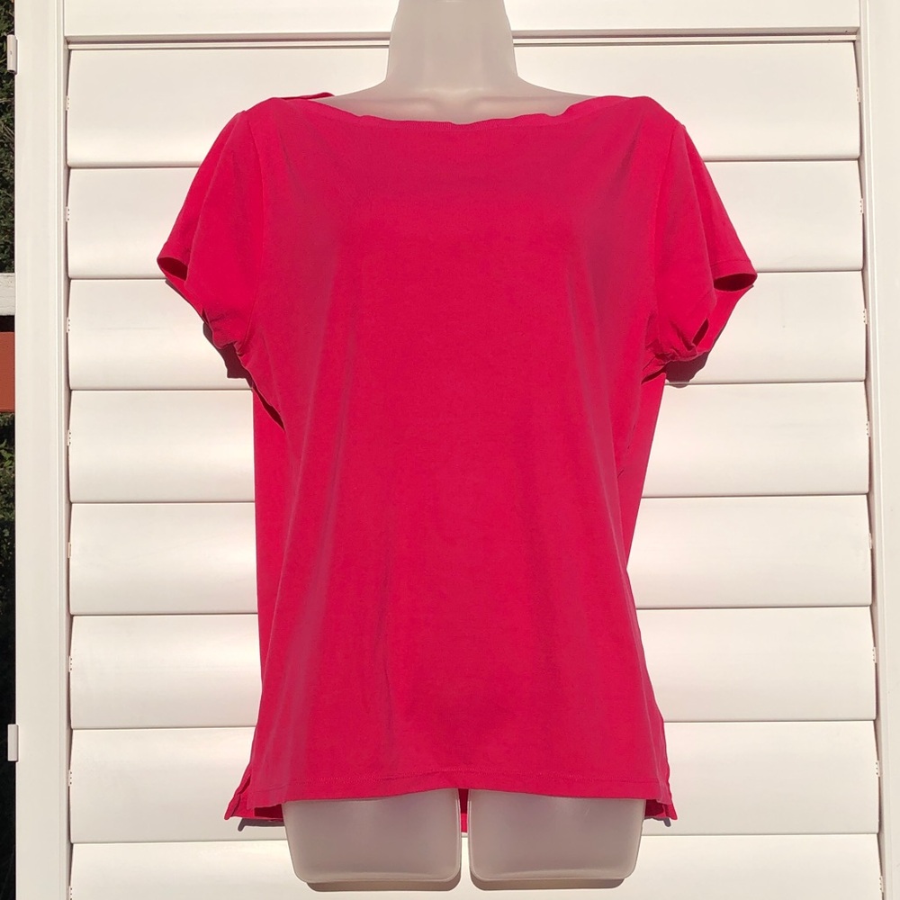 Ralph Lauren Vibrant Pink Short Sleeve Tee